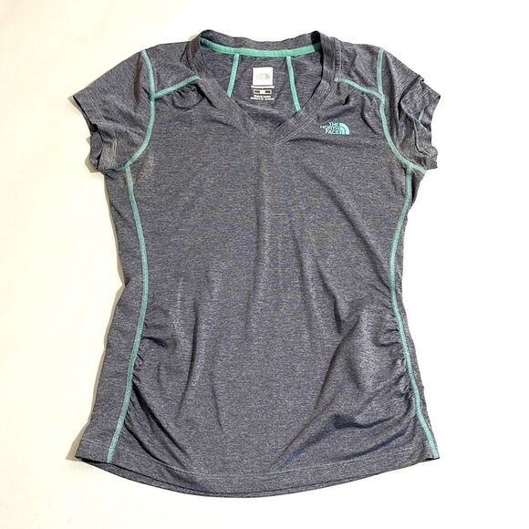 The North Face Gray and Teal Women's Top - Picture 1 of 4